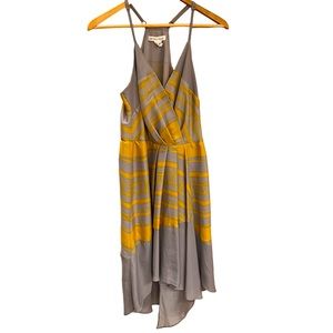 BCBG slip dress with handkerchief hem